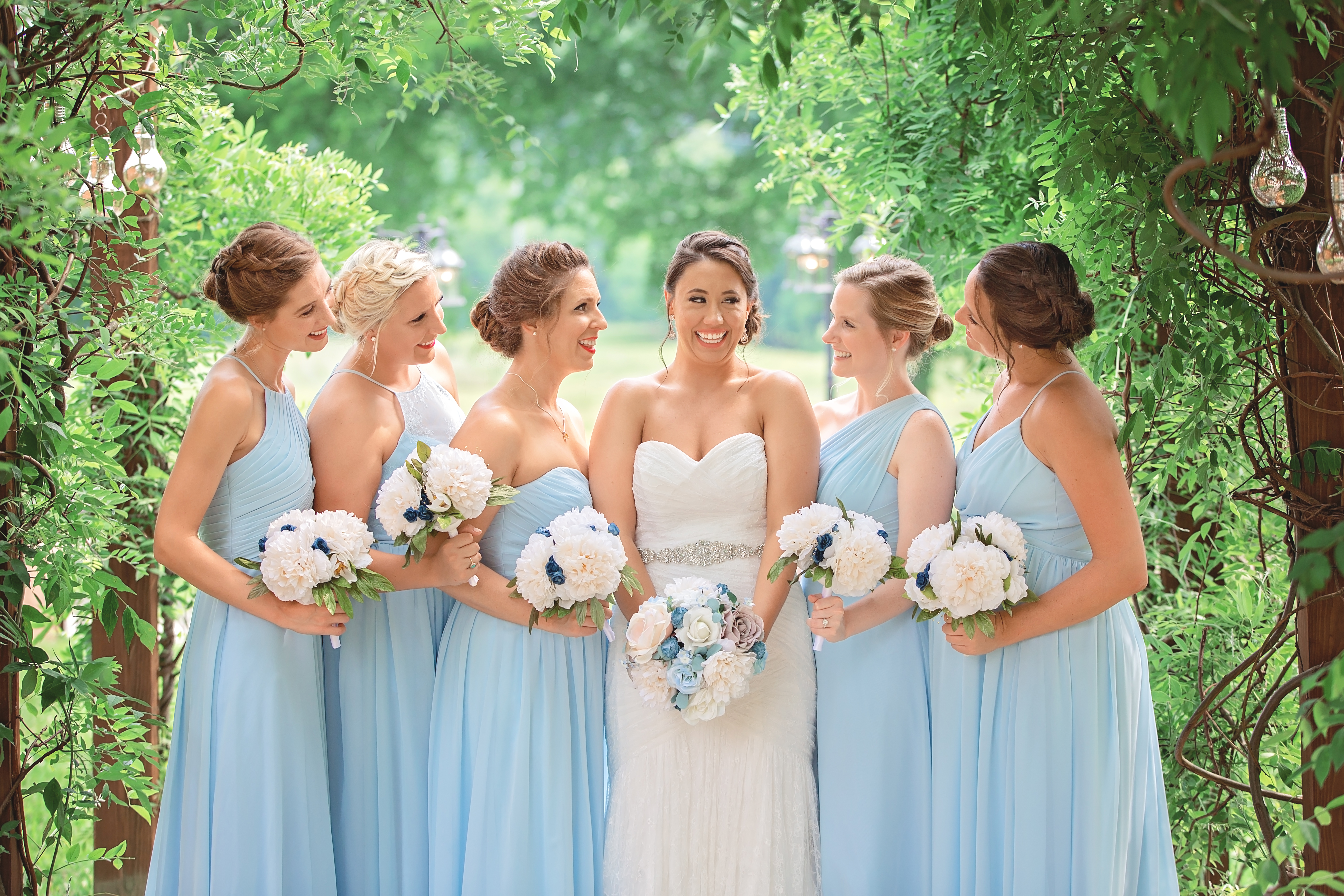 Bridesmaids at Rock Creek Farm in Gallatin Tn - Nashville Wedding