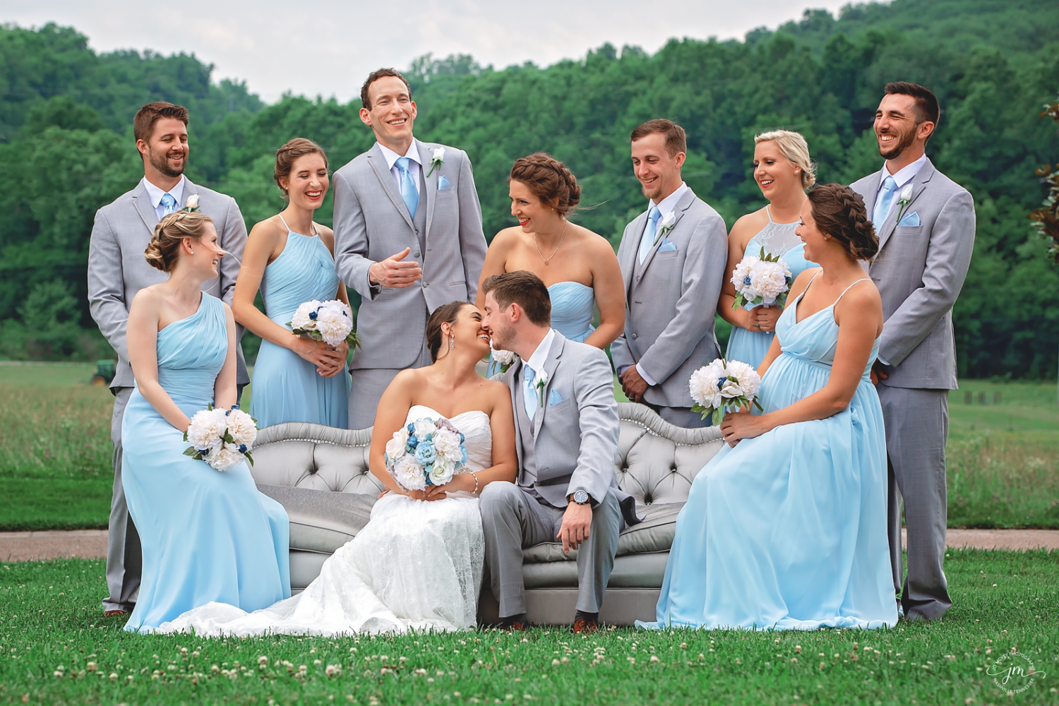 Bridal Party at Rock Creek Farms in Gallatin, TN - Nashville Wedding Photographer