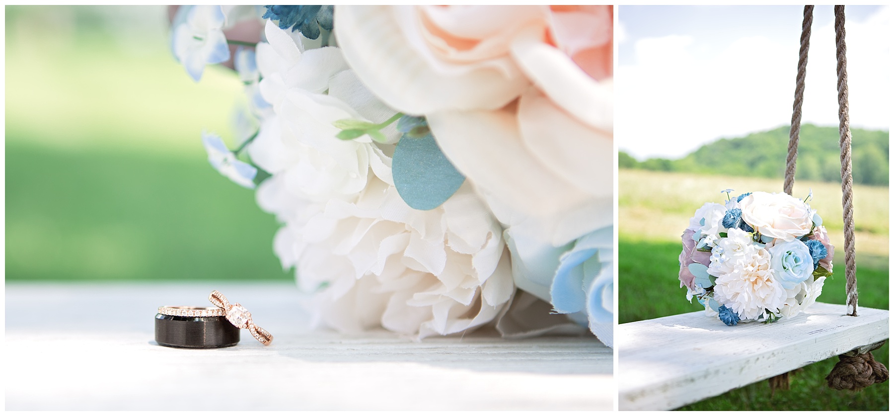 Gallatin Wedding Details - Rock Creek Farm - Bouquet and Rings