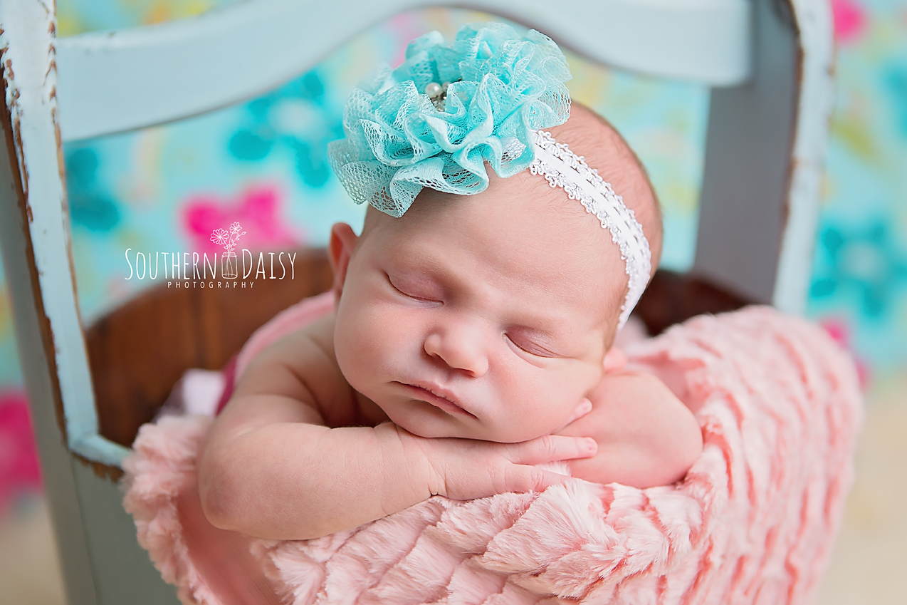 Baby Girl Newborn Session - Hendersonville, TN - Southern Daisy Photography