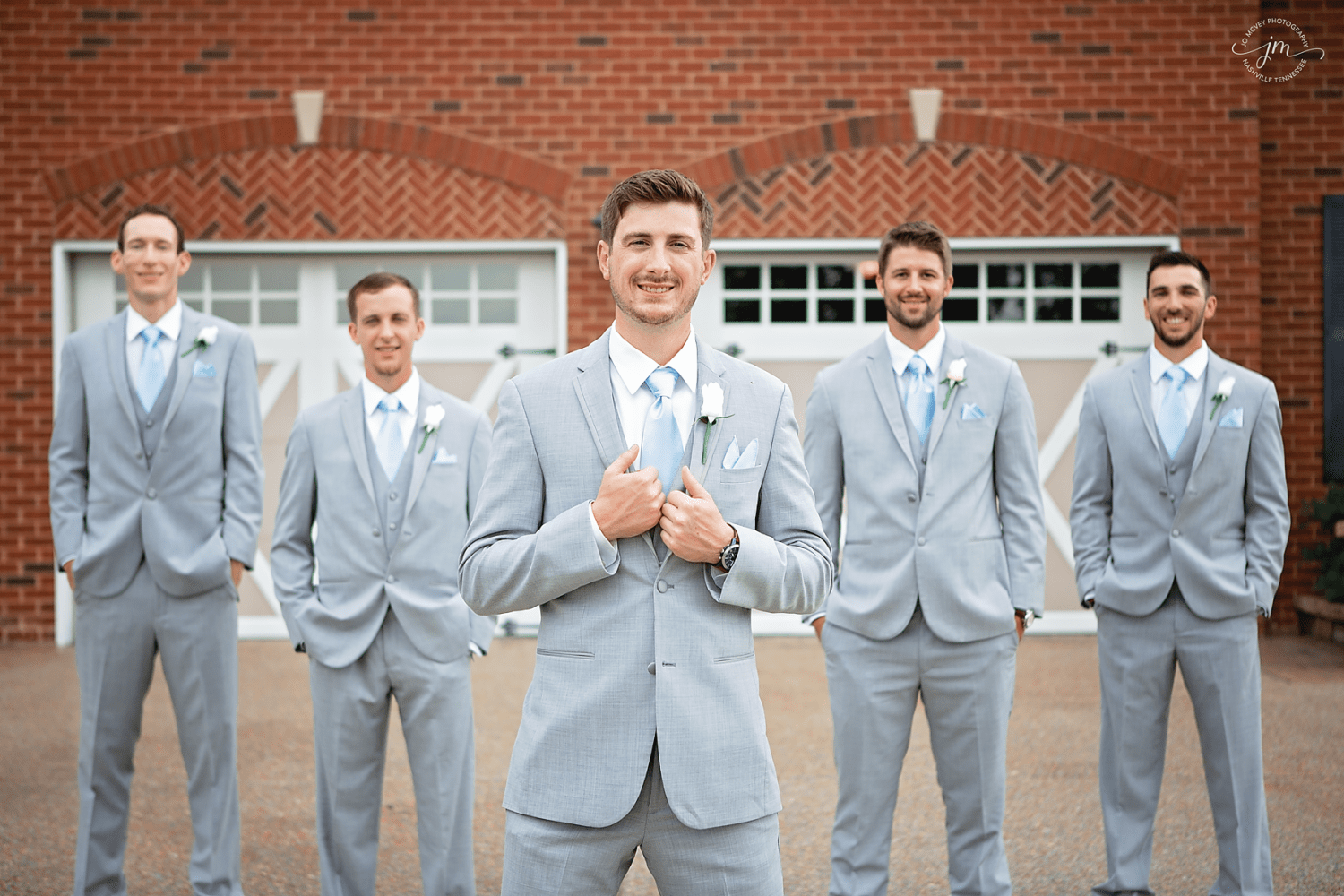 Groomsmen at Rock Creek Farm - Gallatin Wedding