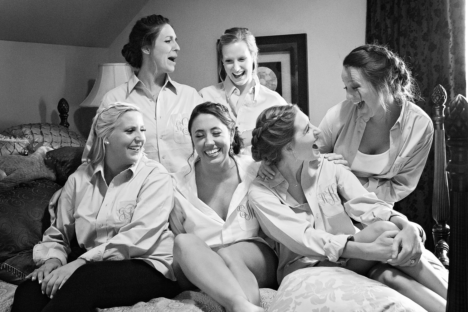 Rock Creek Farm Wedding - Bridesmaids Getting Ready - Nashville Bride