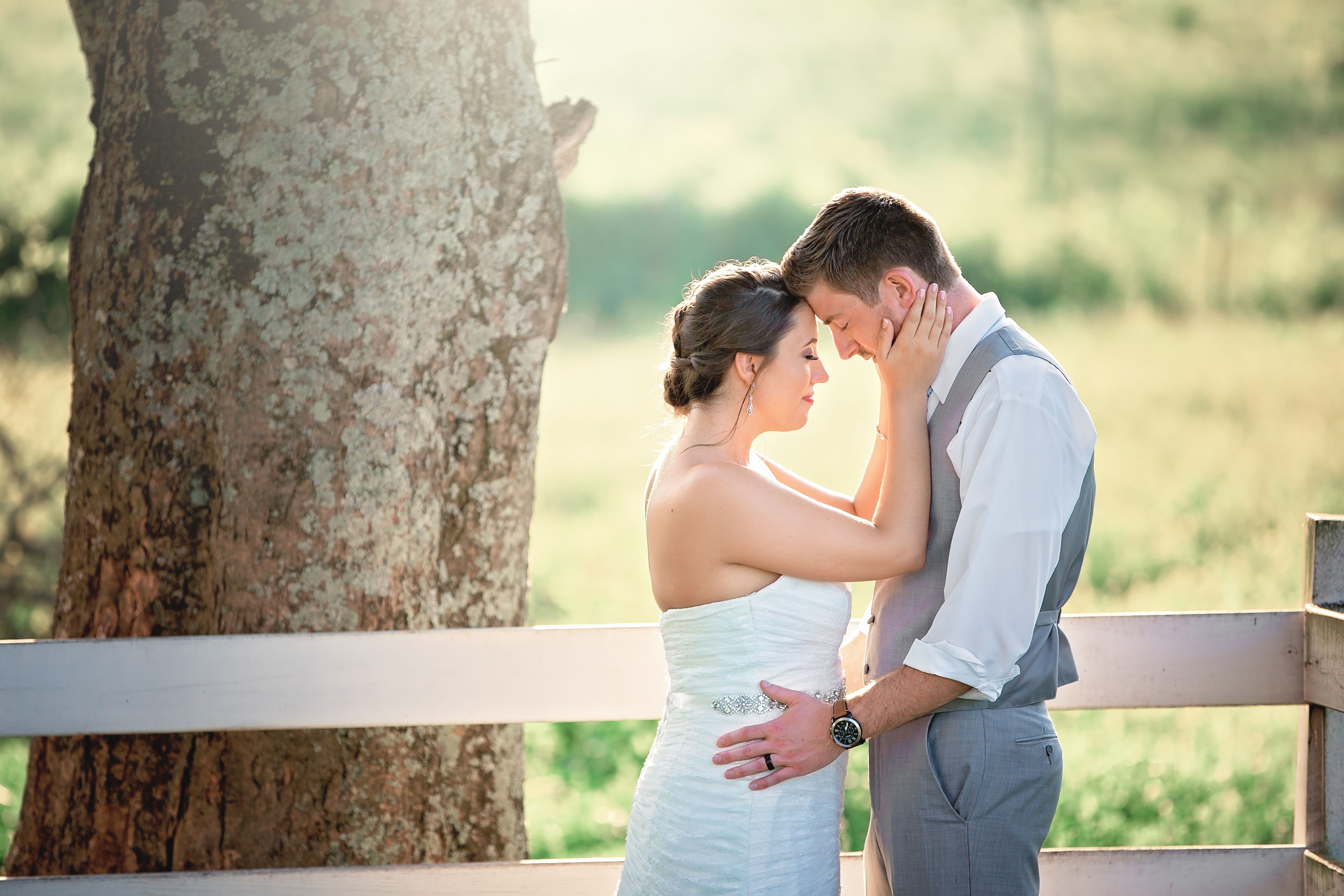 Bride and Groom - Rock Creek Farms - Nashville Wedding Photographer