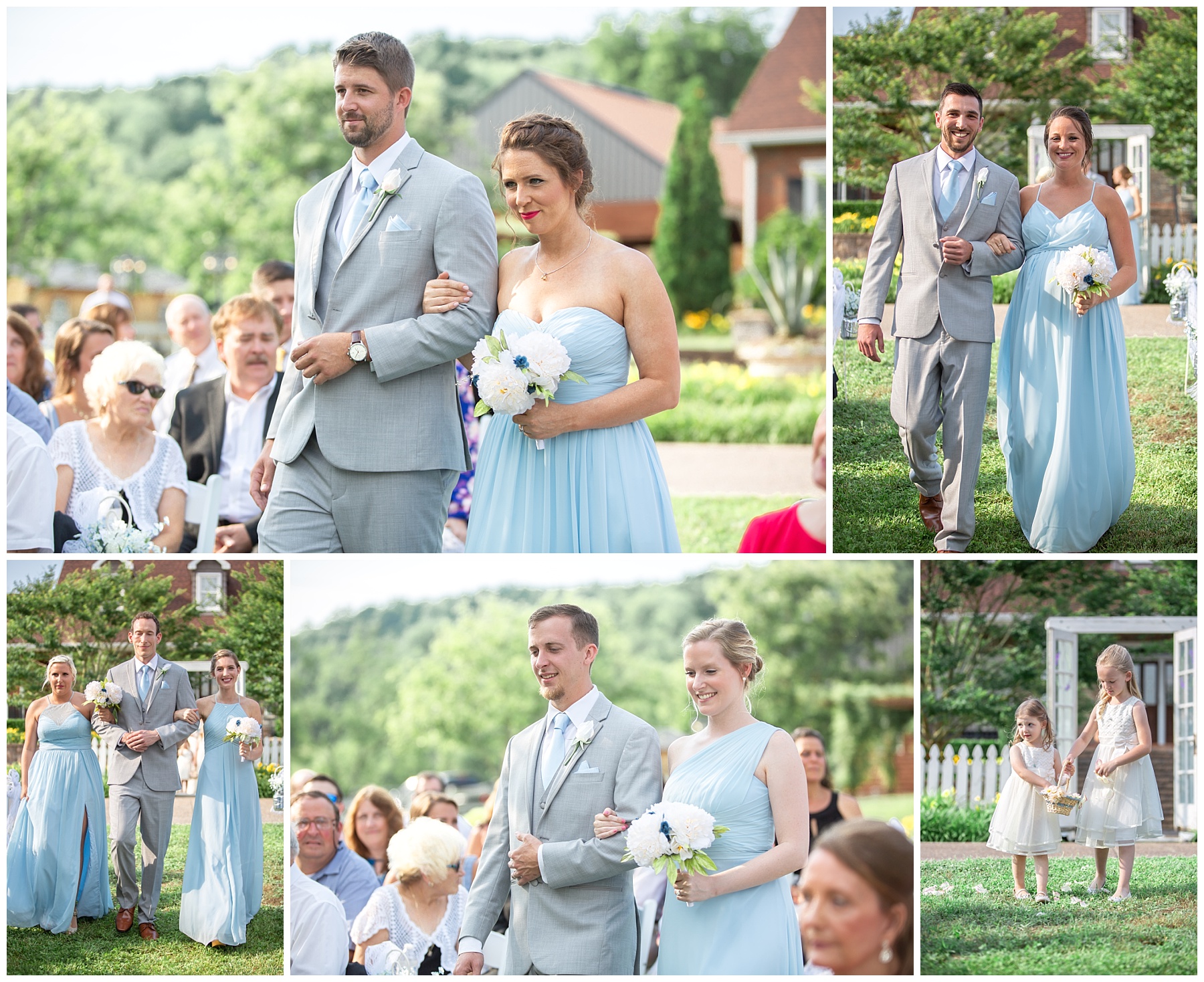 Wedding ceremony at Rock Creek Farm in Gallatin Tn - Nashville Photographer