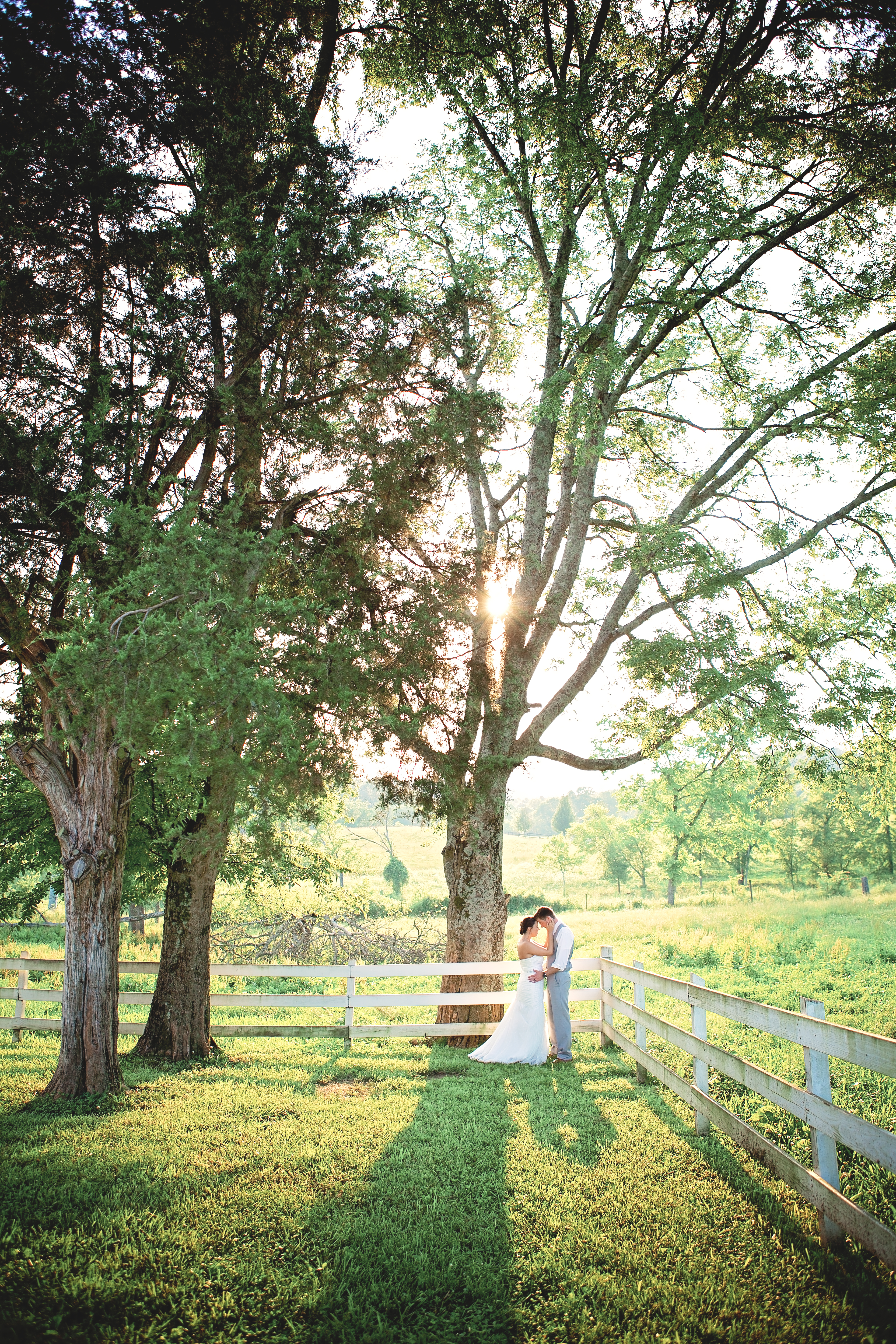 Bride and Groom - Rock Creek Farms - Nashville Wedding Photographer