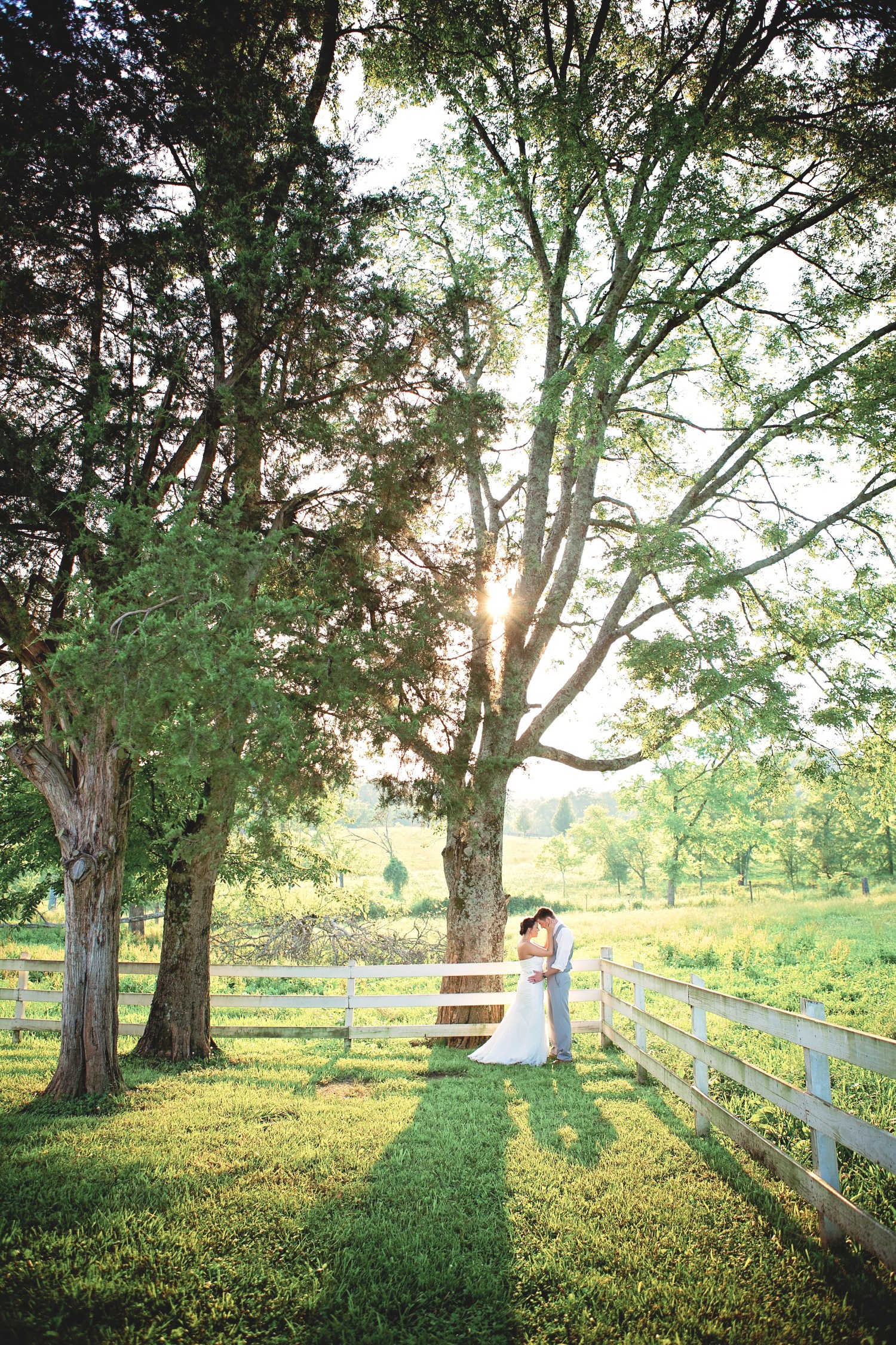 Bride and Groom - Rock Creek Farms - Nashville Wedding Photographer