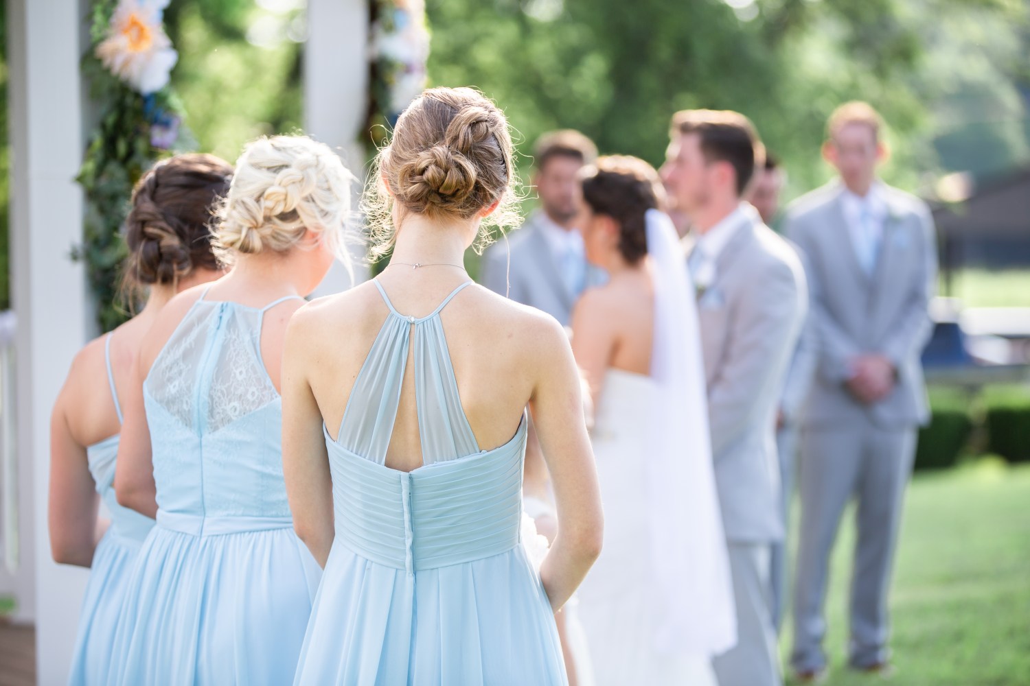 Wedding ceremony at Rock Creek Farm in Gallatin Tn - Nashville Photographer