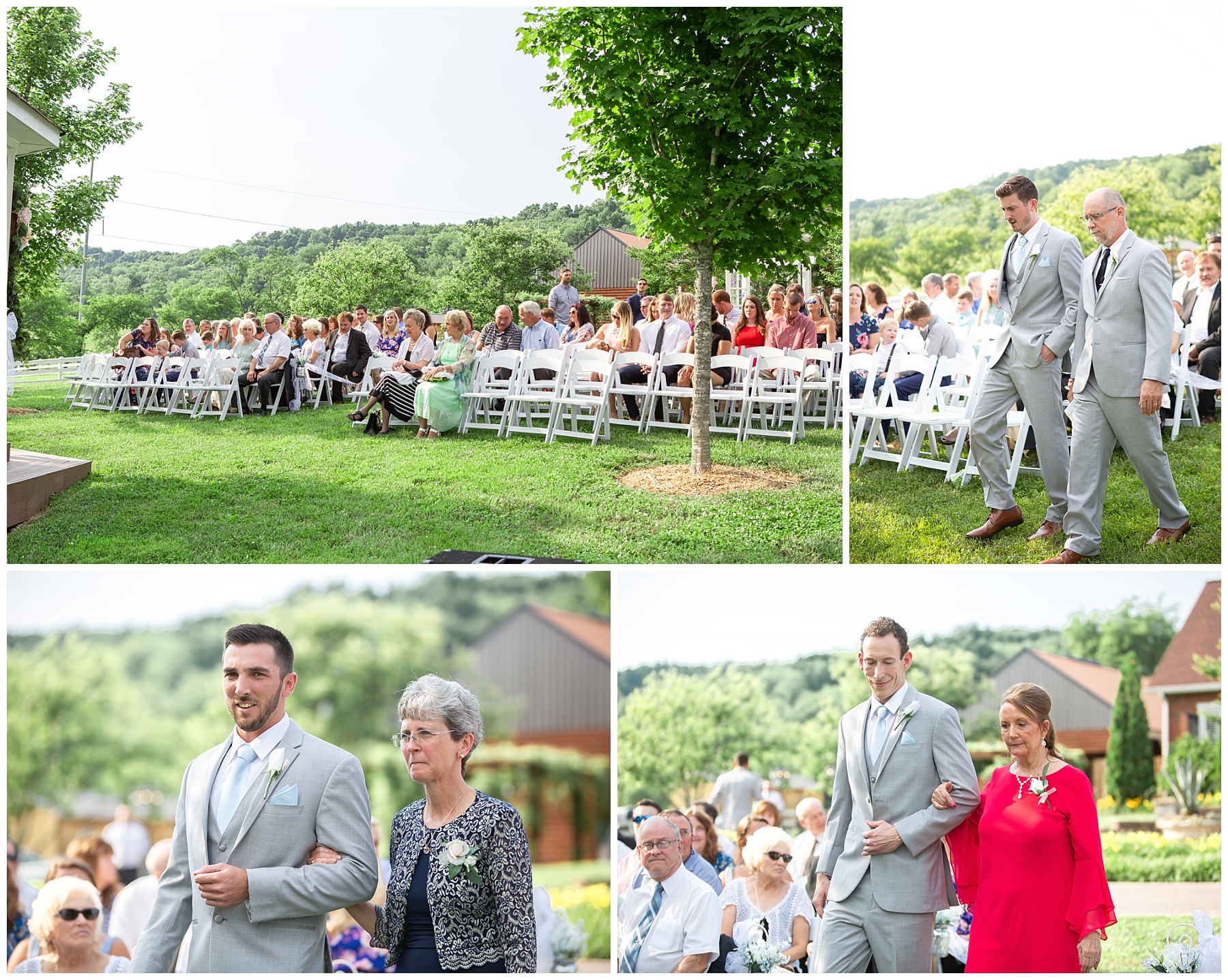Wedding ceremony at Rock Creek Farm in Gallatin Tn - Nashville Photographer