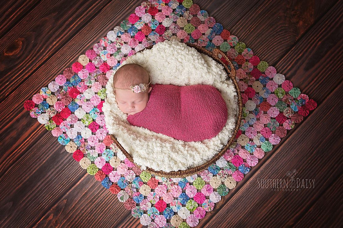 Baby Girl Newborn Session - Hendersonville, TN - Southern Daisy Photography