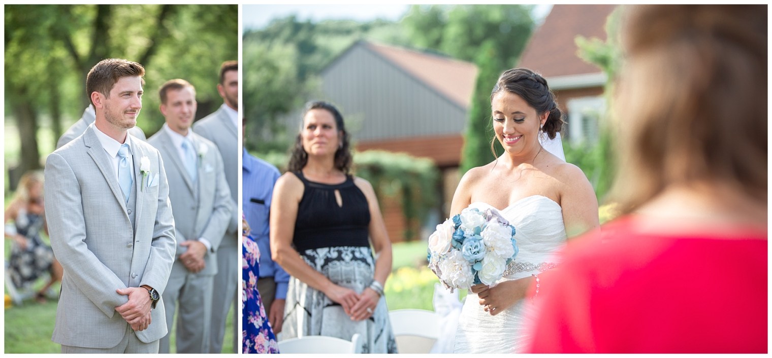Wedding ceremony at Rock Creek Farm in Gallatin Tn - Nashville Photographer