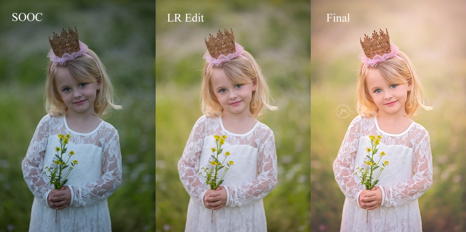 Before and After - Princess Editing Video - Jo McVey Photography